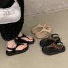 Mezzanine Platform Sandals Women's Summer Wear 2025 New Models with Skirts Fashionable Not Tired Feet Non-slip Beach Roman Sandals