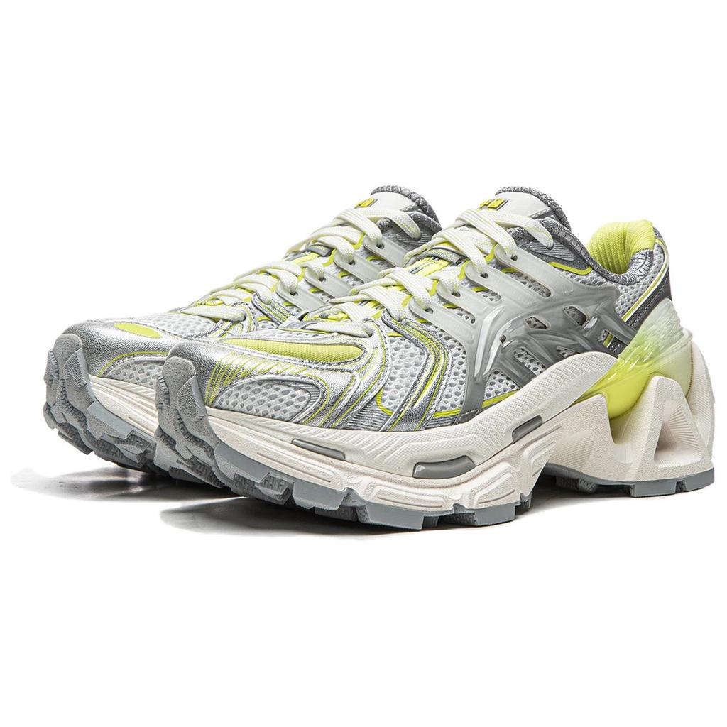 Li Ning Lijun Ace 3.0 Удобные Ретро Износостойкие Дышащие Низкие Папины Кроссовки Женская кроссовка Серебристо-серый AZGW308-5