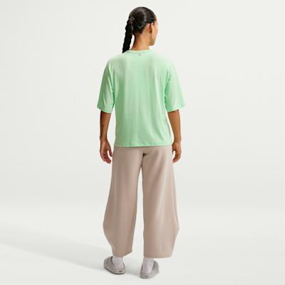 Nike 24.7 T Shirts Women's Green Crew Neck