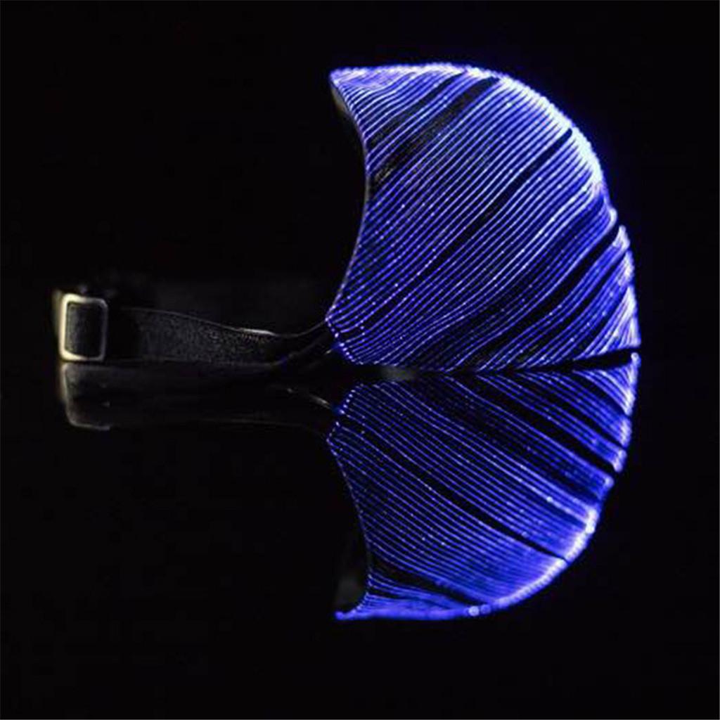 Светодиодная мигающая маска 7 цветов световой свет для мужчин и женщин Rave Mask Music Party