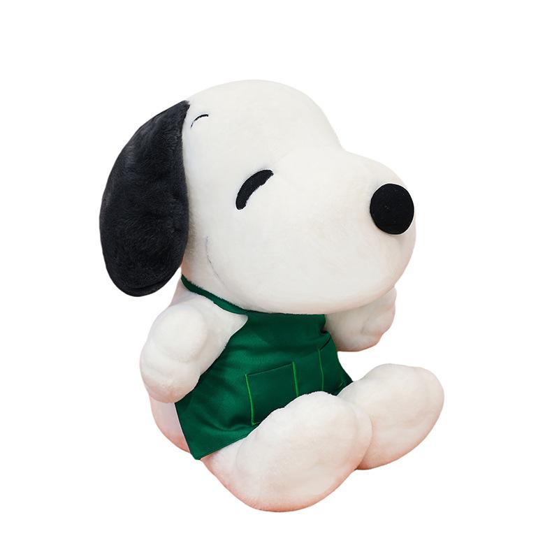 Apron Snoopy plush toy cute dressing little white dog doll sleeping pillow gift