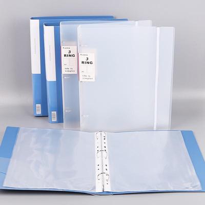 Прозрачная папка-регистратор А4 с прозрачными вкладышами для страниц