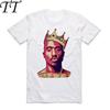 2019 S-3XL 2019 Мужская футболка с принтом Тупак 2pac Короткий рукав Круглый вырез Белая футболка Хип-хоп Swag Харадзюку Уличная одежда Футболка