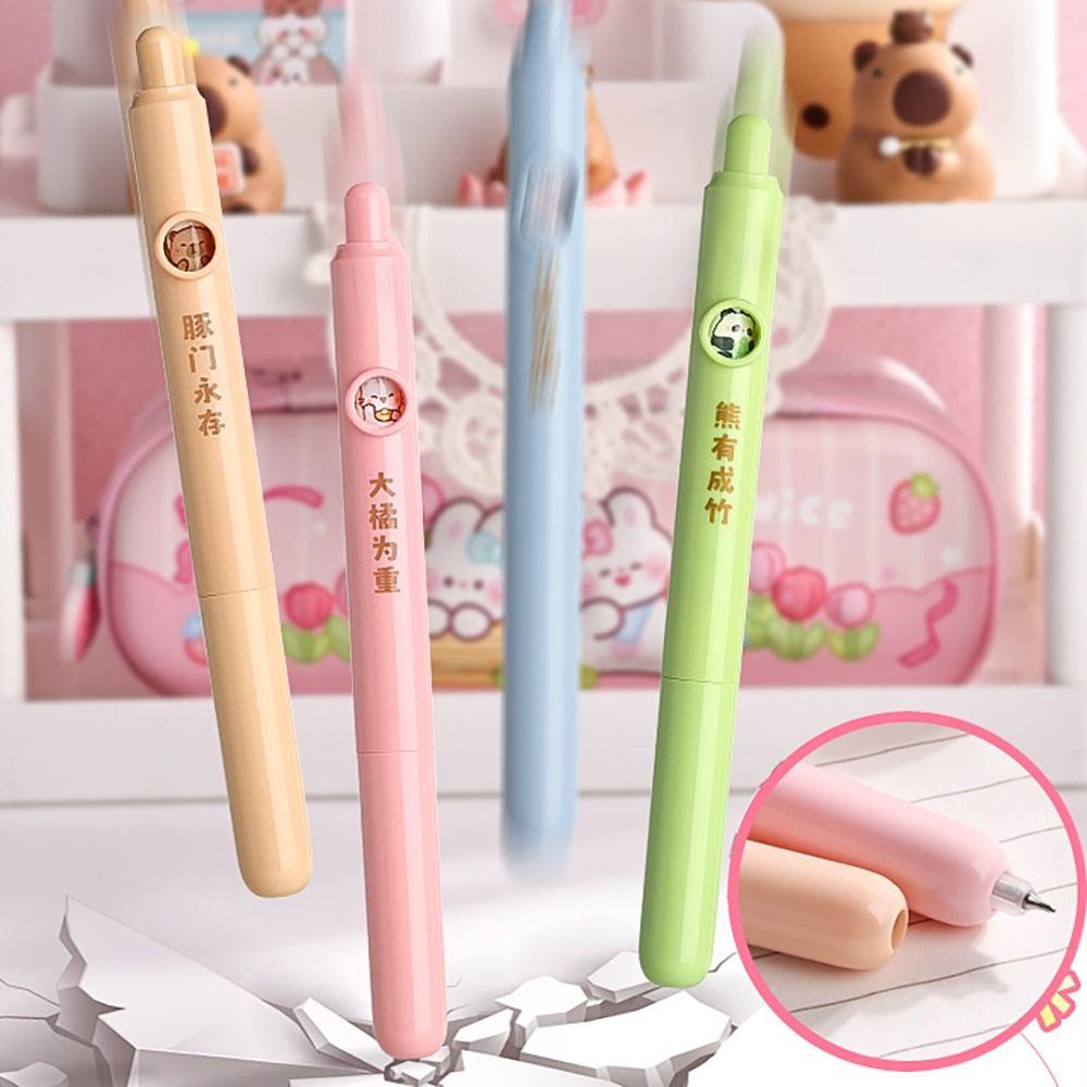 4PCS/Set Mini Short Pen Capybara Panda Gel Pen High Quality Ballpoint Pen  Student Specific