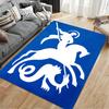 Knight Slaying Dragon Carpet suitable as a non-slip mat for the living room or bedroom sofa