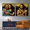 Funny Abstract Van Gogh and Mona Lisa Canvas Paintings Paintings Posters Prints Wall Pictures for Living Room Wall Decor Cuadros
