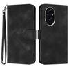 For Honor 200 Pro 5G Wallet Case Line Imprinted PU Leather Phone Cover with Strap