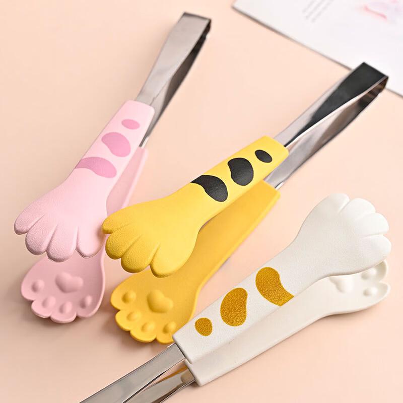 Creative Cat Paw Stainless Steel Food Tongs