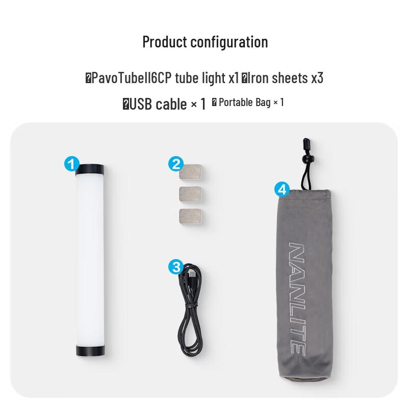 NANLITE PavoTube II 6CP RGB LED Tube Light