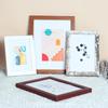 A4 & 12 Inch Minimalist Wood Photo Frame for Wall Hanging, Embroidery, or Painting Display; Also Available In 6 & 7 Inch for Tabletop Use