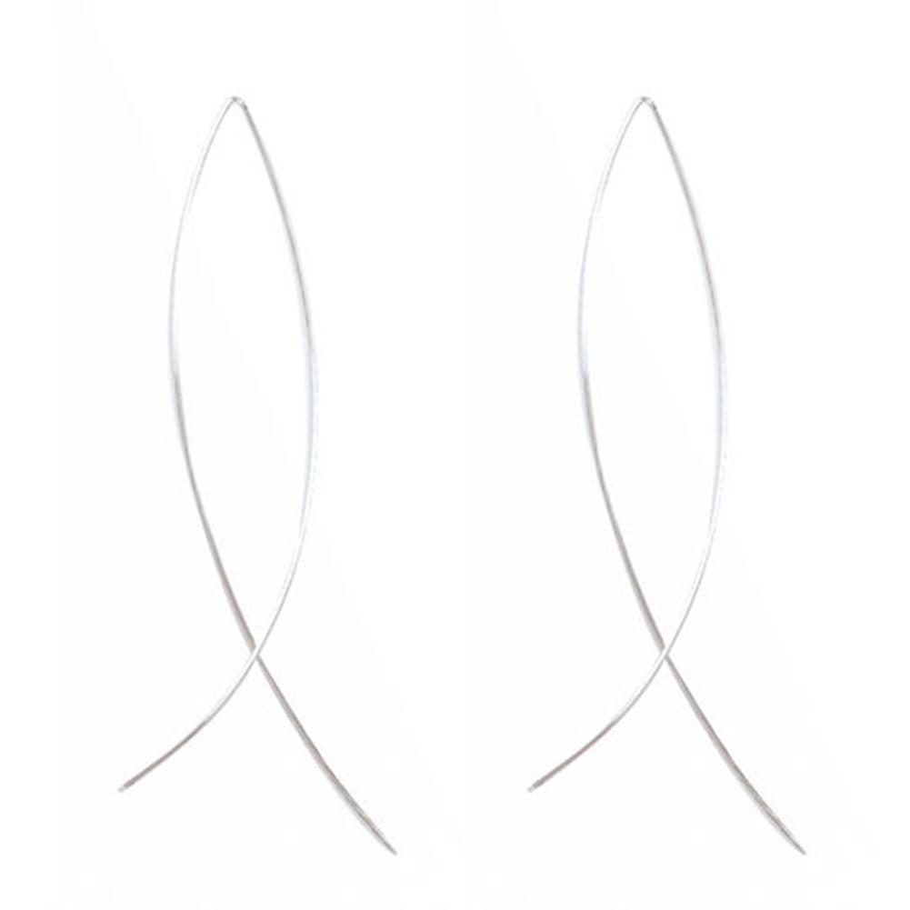 Серьги Bluelans Длинные серьги элегантной формы в форме рыбы ручной работы с подвесками женские украшения