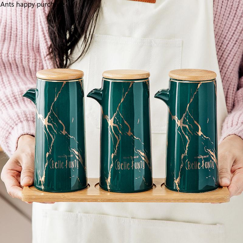 Керамическая банка для масла, банка для специй, коробка для приправ, бутылочки для приправ, кухонный контейнер для специй, горшочек для уксуса, бутылочки для приправ, органайзер для специй