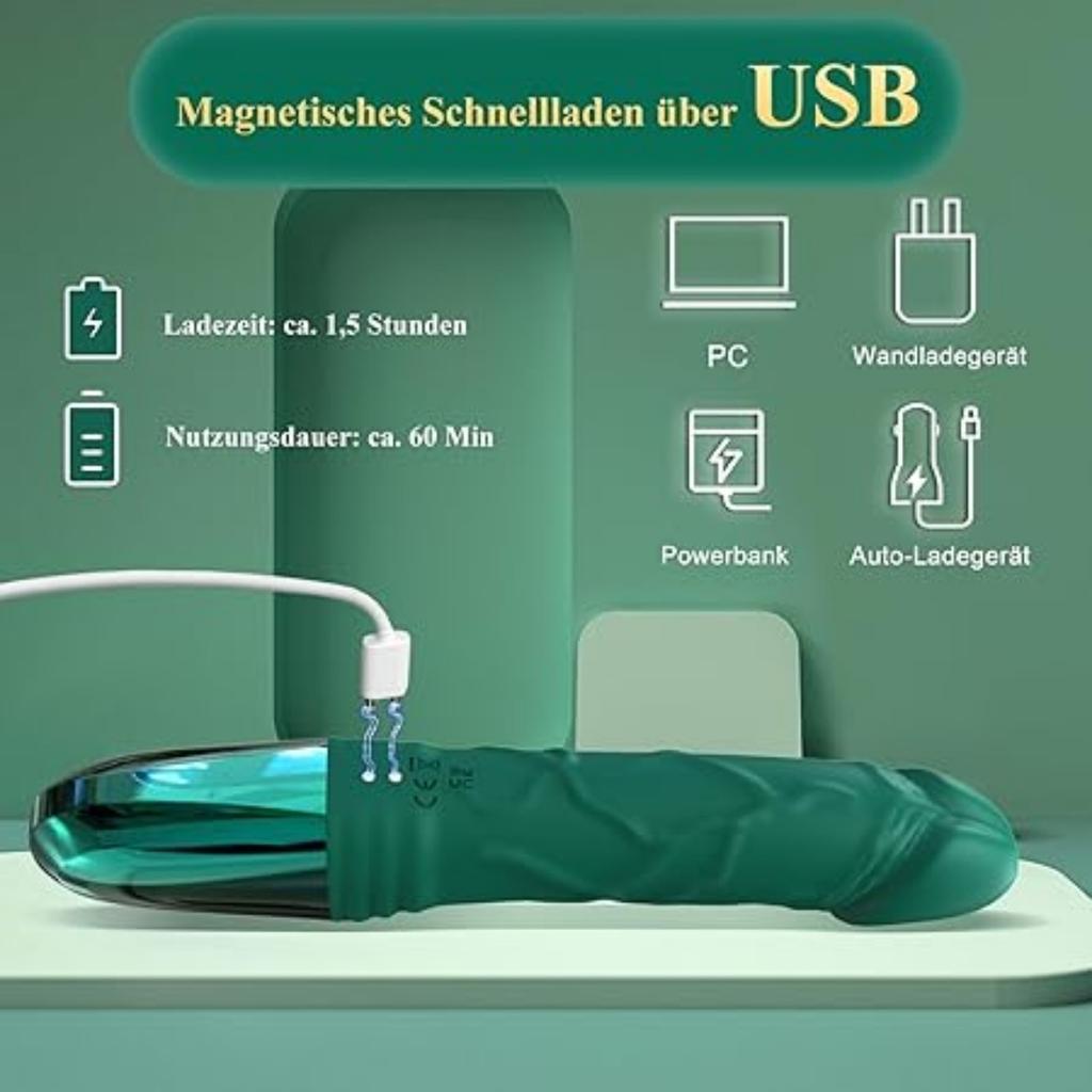 G Spot Dildo VibratorRealistic Anal Dildo for With LED Display, 12 Vibrations Clitoris Vibrator Wand Sex Toys for Female Male G Spot Anal Stimulation