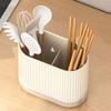 Household Kitchen Chopstick Holder Spoon Storage Box Drain Rack Wall Mounted Non Perforated Countertop Tableware Chopstick Cage