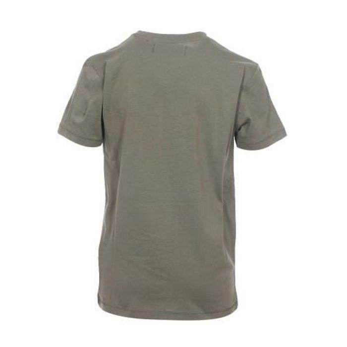 Tee-shirt - Kaporal - Junior - Coton 100% - Kaki - Manches courtes