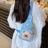 Printed Shoulder Capybara Crossbody Chest Bag Children Cartoon Leisure Outdoor