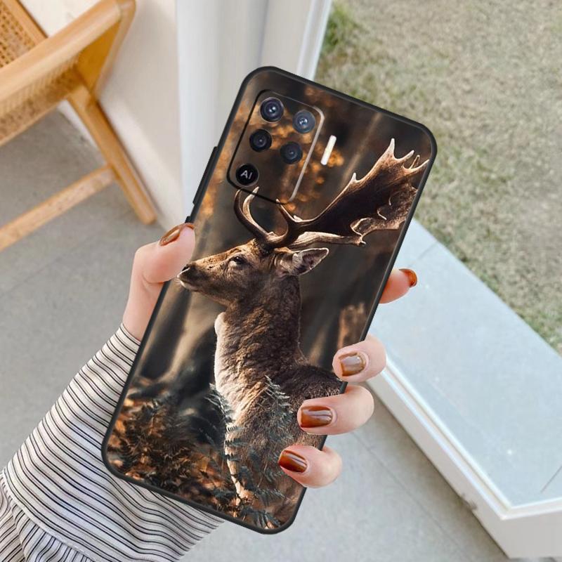 Deer Case For Oppo A18 A78 A98 A38 A58 A60 A80 A40 A96 A76 A16 A94 A74 A54 A15 A17 A57 A77 A5 Pro