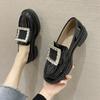 Rimocy/модные лоферы на платформе со стразами, женские черные, белые повседневные туфли из лакированной кожи, женские туфли без шнуровки с круглым носком, женские туфли на плоской подошве