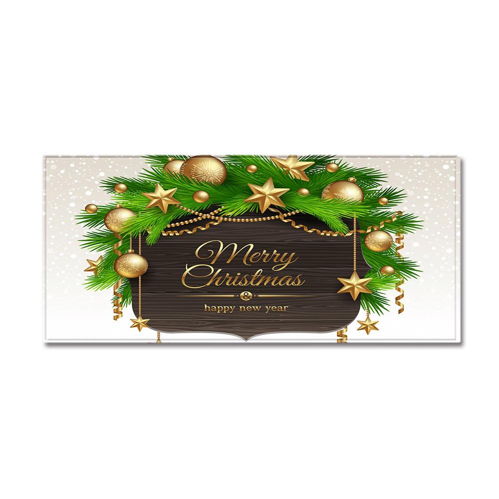 Christmas Porch Entrance Mat Kitchen Absorbent Strip Bathroom Non-Slip Mat Bedroom Living Room Carpet Floor Mat