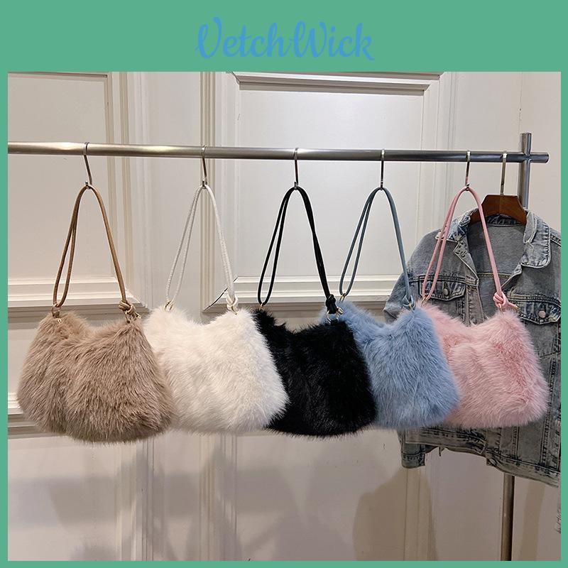 Plush Faux Fur Tote Bag For Daily Use With Soft Texture And Stylish Design