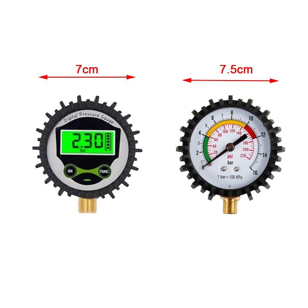 Светодиодный дисплей Цифровой манометр для шин ЖК-подсветка Манометр Новый тестер шин Велосипед