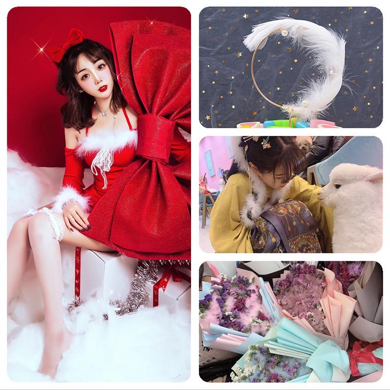 Зашифрованные полоски перьев индейки и украшения в виде ушек кролика для рождественских поделок