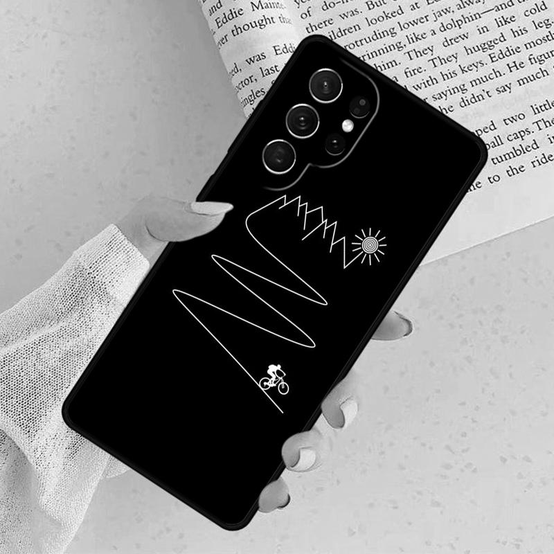 Mountain Bike Cycling Cyclist Phone Case For Samsung Galaxy S25 S23 S30 S8 S21 S20 FE S24 S22 Note 10 20 S8 Plus lite Ultra