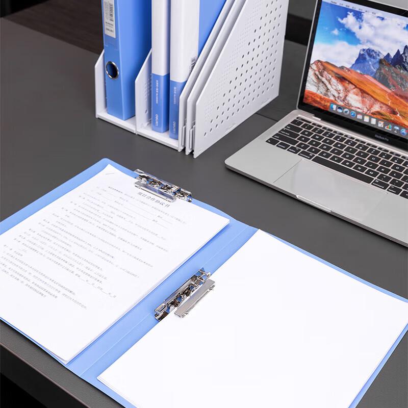 Deli 5302AS A4 Metal Double Clip File Folder