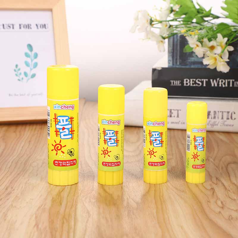 Мультяшный клей-карандаш для студентов, детей, высокая вязкость, твердый клей, прочная фиксация, забавные канцелярские товары, школьные и офисные и домашние принадлежности