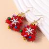 Fashion Resin Christmas Jewelry Earrings Santa Eardrop Snowman Ear Stud Christmas Tree Earring Reindeer Earrings Woman Girls