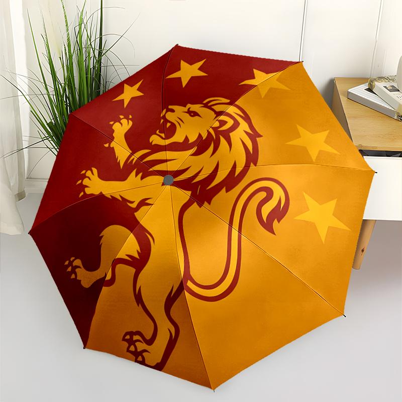 Модный складной зонт Galatasaray с автоматическим открытием/закрытием. Портативный и складной, идеально подходит для подарка, путешествий и повседневного использования.