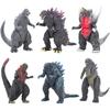 6 Pcs Godzilla Mini Action Figures for Garden/Room/Party Ornament Accessories