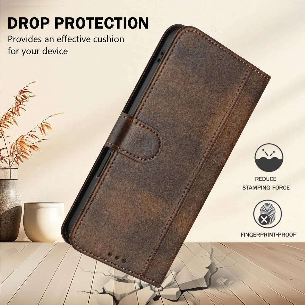 Wallet With Card Slot Kickstand Magnetic Flip Leather Case For XiaoMi RedMi Note 10 Pro Max 10 10S 10T 9 9S 4G 5G