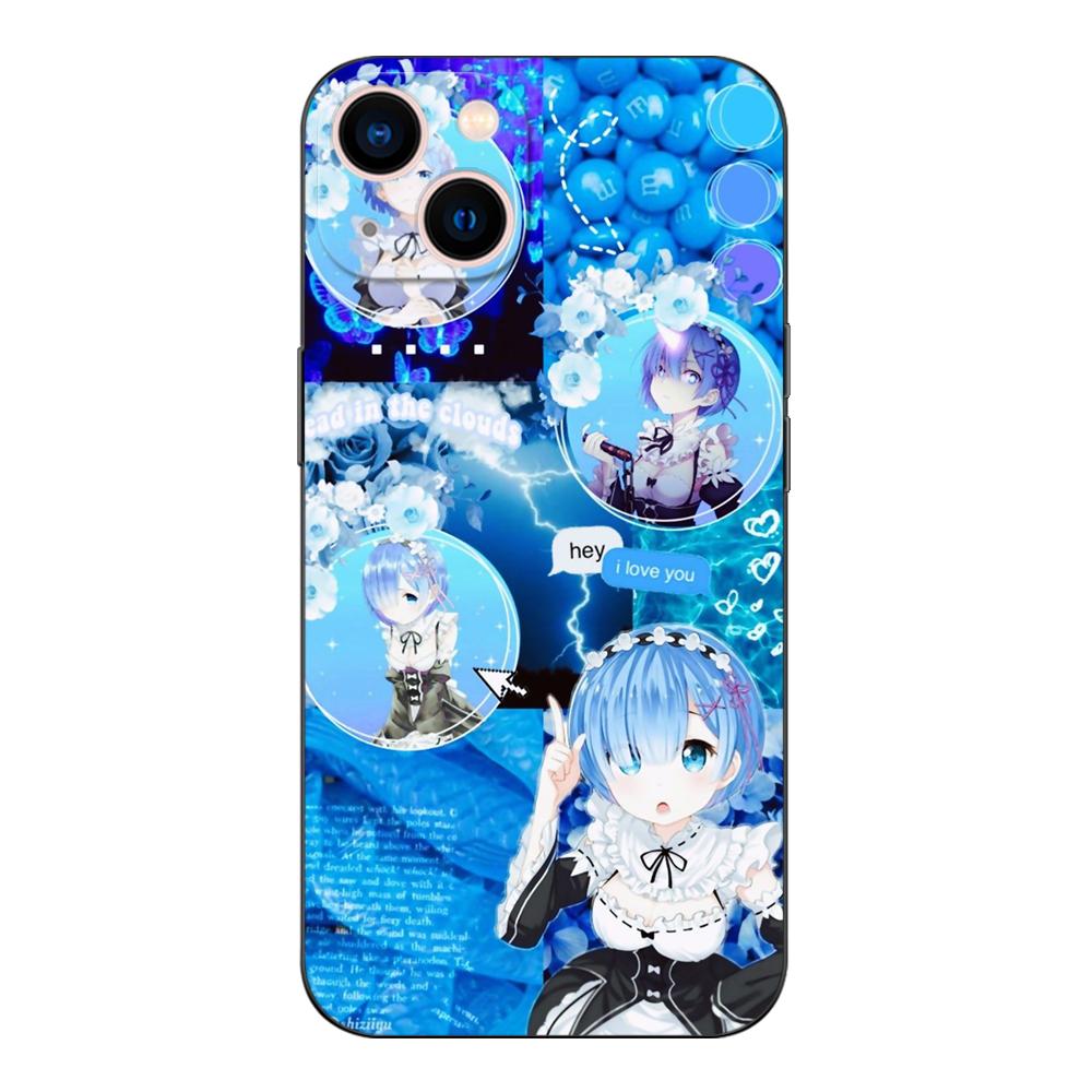 Black Tpu Case For Vivo Y01 Y2 Y12S Y12A Y50 Y15 Y15A Y15S Y17 Y3 Y11 Y50 Y50T Y51S 2019 2020 5G Ram Rem Anime Cartoon