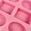 Силиконовая форма для мыла, 6 полостей, форма для изготовления мыла, смешанные узоры, формы для рукоделия, мыло ручной работы своими руками, отличный подарок
