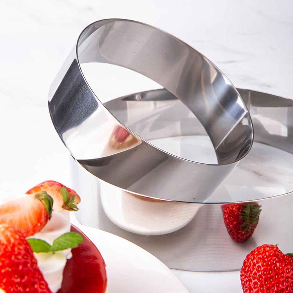 Round Cake Rings Cake Baking Mold Stainless Steels Dessert Rings Pastry Mould Dessert Baking Tool NonStick Mousse Mold