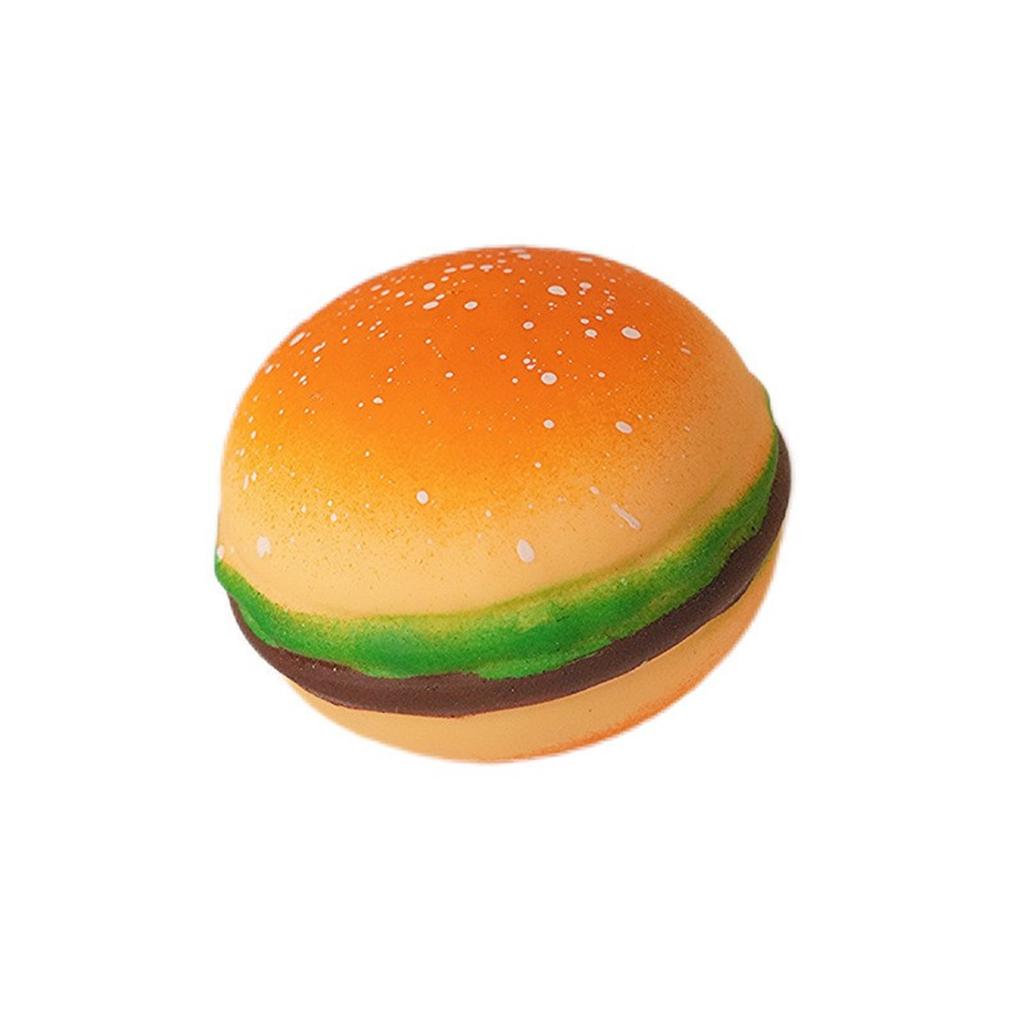 Simulated Burger Creative Stress Relief Toy Soft Rubber Squeezing Fun