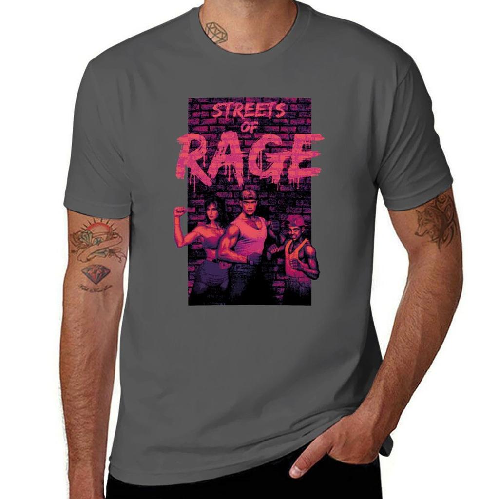 Streets Of Rage 2 T-shirt Cotton Tshirt 100% Graphic T Shirts For Man Mens Graphic T Shirts T-shirt