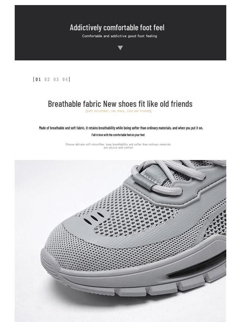 2025 Дышащие мужские повседневные сетчатые кроссовки для бега и ходьбы - Удобная спортивная обувь для фитнеса на открытом воздухе