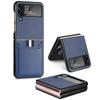 Zflip4 Shockproof Leather Mobile Phone Case For Samsung Galaxy Z Flip4 Flip 4 5g Flip3 Flip 3 Anti -Knock Cover For Samsung Flip4