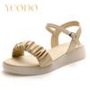 2023 студенческие летние сандалии на плоской подошве из натуральной кожи, модные женские сандалии