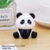 Mischievous Panda Car Ornament: Cute Resin Cartoon Figure