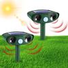 Solar Ultrasonic Animal and Bird Repeller with Infrared Sensing