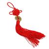Красный кулон фэн-шуй с китайским узлом и кисточкой для богатства и удачи