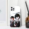 Bungo Stray Dogs Double Black Phone Case For Iphone 17 Air 16 15 Plus 16E 14 Pro Max 13 Mini 12 11 7 8 SE Fundas Soft Back Cover