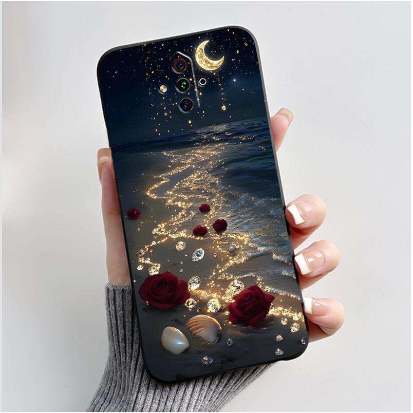 For ZTE Nubia Play 5G NX651J Case Cute Heart Rabbit Black Soft Silicone Shockproof Back Cover For Nubia RedMagic 5G Lite Casing