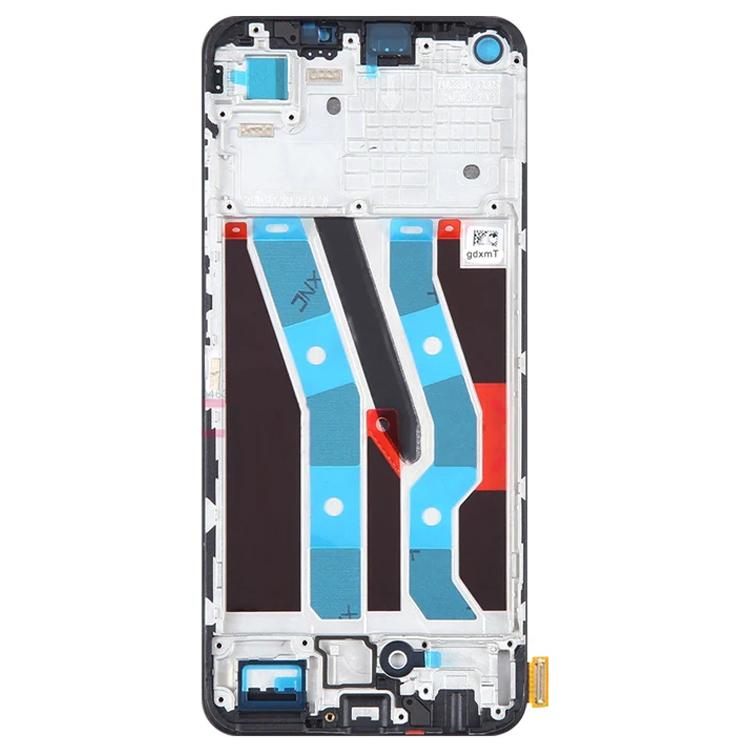 For Realme 11 4G (159.9x73.3x7.95mm) Grade C LCD Screen and Digitizer Assembly+Frame Part (TFT Technology) (Without Logo)
