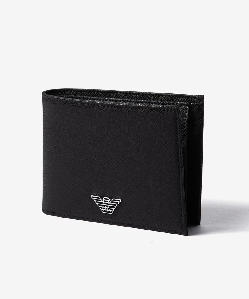 Кошелек Y4R165 Y138E ASV COINPOCKET WALLET [Emporio Armani] Складывающийся пополам Мужской ЧЕРНЫЙ/Черный [Б/у]