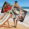 DAN DA DAN Print Beach Towel, Large Soft Quick Dry Towel for Beach Camping Swimming