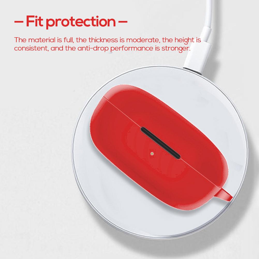 Чехол для наушников QCY T17 Беспроводной Bluetooth-совместимый Защитный чехол с пряжкой Силиконовый протектор для наушников Аксессуар-ракушка